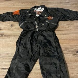 Vintage 90s Harley Davidson nylon rain 2 piece